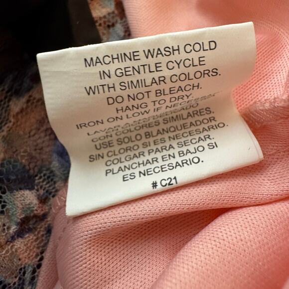 As U Wish Juniors Off Shoulder Floral Lace Dress M - Picture 5 of 8